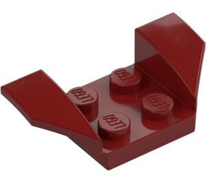 LEGO Rosso scuro Parafango Piastra 2 x 2 con Flared Ruota Arches (41854)