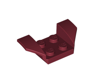 LEGO Dark Red Mudguard Plate 2 x 2 with Flared Wheel Arches (41854)