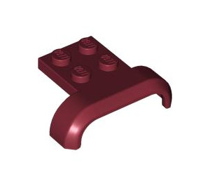 LEGO Dark Red Mudguard Plate 2 x 2 with Shallow Wheel Arch (28326)