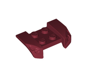 LEGO Dark Red Mudguard Plate 2 x 4 with Overhanging Headlights (44674)
