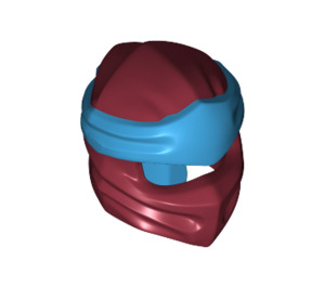 LEGO Dark Red Ninjago Mask with Dark Azure Headband (40925)