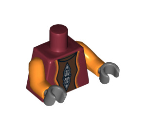 LEGO Dark Red Nute Gunray Torso (76382 / 88585)