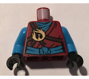 LEGO Donkerrood Nya Minifiguur Torso (973)