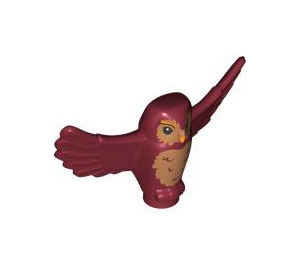 LEGO Dark Red Owl (Spread Wings) with Tan Chest (67632 / 106253)