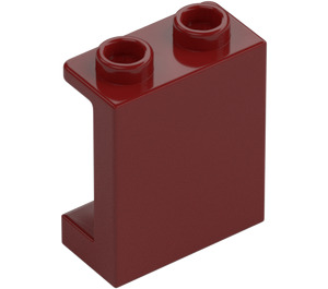 LEGO Donkerrood Paneel 1 x 2 x 2 met zijsteunen, holle noppen (35378 / 87552)