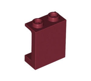 LEGO Rouge foncé Panneau 1 x 2 x 2 avec supports latéraux, tenons creux (35378 / 87552)