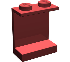 LEGO Dunkelrot Panel 1 x 2 x 2 ohne seitliche Stützen, solide Bolzen (4864)
