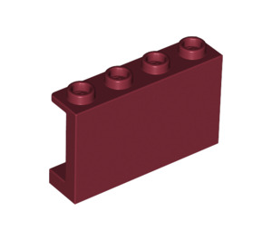 LEGO Rouge foncé Panneau 1 x 4 x 2 (14718)
