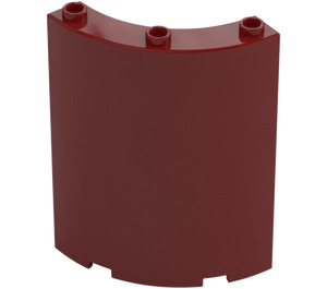 LEGO Dark Red Panel 4 x 4 x 6 Curved (30562 / 35276)