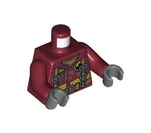 LEGO Mørkerød Pete Peterson Minifig Torso (973 / 76382)