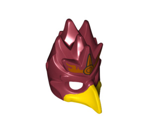 LEGO Dark Red Phoenix Mask with Yellow Beak with Gold Headpiece (16656 / 17402)