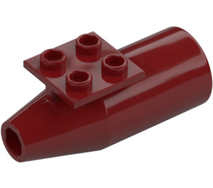 LEGO Donkerrood Vliegtuig Straalmotor (4868)