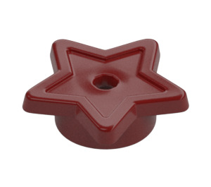 LEGO Dark Red Plate 1 x 1 Round with Star (11609 / 28619)