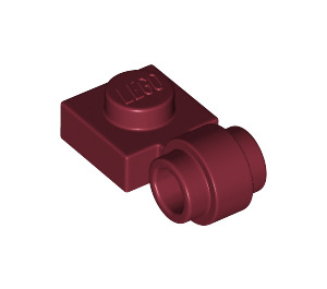LEGO Dark Red Plate 1 x 1 with Clip (Thick Ring) (4081 / 41632)