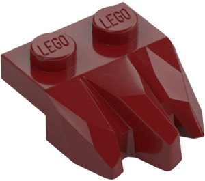 LEGO Dark Red Plate 1 x 2 with 3 Rock Claws (27261)