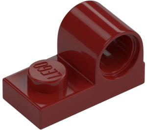 LEGO Dark Red Plate 1 x 2 with Pin Hole (11458)