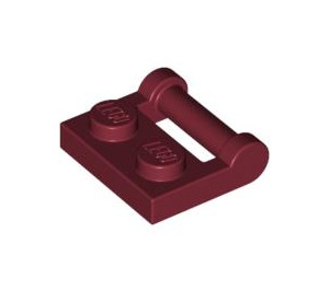 LEGO Dark Red Plate 1 x 2 with Side Bar Handle (48336)