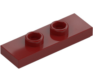 LEGO Dark Red Plate 1 x 3 with 2 Studs (34103)