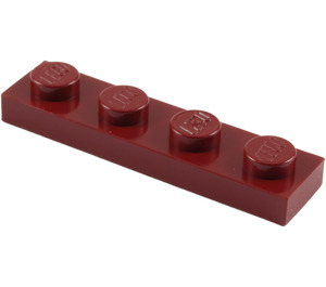 LEGO Dark Red Plate 1 x 4 (3710)
