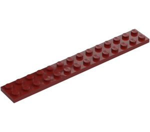 LEGO Dark Red Plate 2 x 14 (91988)