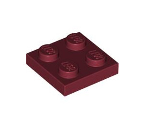 LEGO Dark Red Plate 2 x 2 (3022 / 94148)