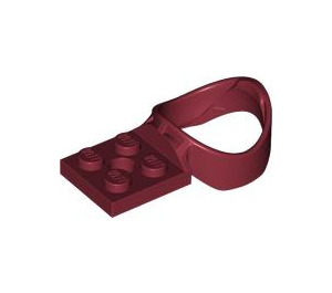 LEGO Dark Red Plate 2 x 2 with Ball Holder (3204)