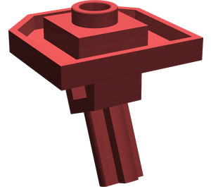 LEGO Dunkelrot Platte 2 x 2 mit Eins Stud und Angled Achse (47474)