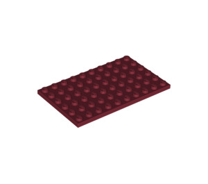 LEGO Rouge foncé assiette 6 x 10 (3033)