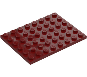 LEGO Dark Red Plate 6 x 8 (3036)