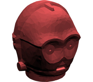 LEGO Dark Red Protocol Droid Head (30480)