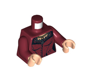 LEGO Donkerrood Rebecca Reid Torso (973 / 76382)