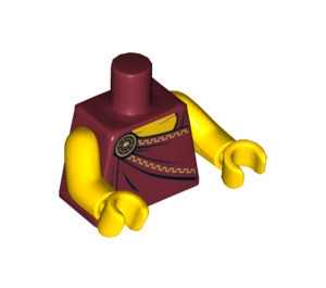 LEGO Tummanpunainen Roman Emperor Vartalo (973 / 88585)