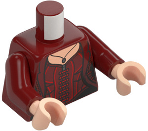 LEGO Ciemno czerwony Scarlet Witch Minifigurka Tułów (973 / 76382)