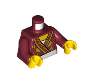 LEGO Dark Red Severin Black Minifig Torso (973 / 76382)