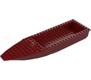 LEGO Dark Red Ship Hull 8 x 28 x 3 with Tan Top (92709)