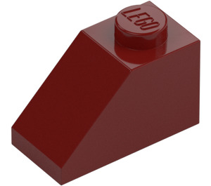 LEGO Dark Red Slope 1 x 2 (45°) (3040 / 6270)