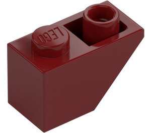 LEGO Donkerrood Helling 1 x 2 (45°) Omgekeerd (3665)