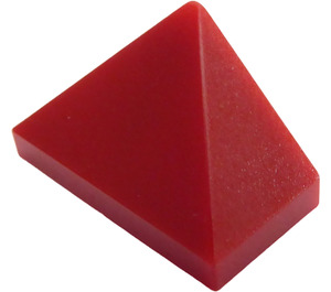 LEGO Rosso scuro Pendenza 1 x 2 (45°) Triplo con superficie liscia (3048)