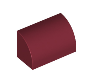 LEGO Dark Red Slope 1 x 2 Curved (37352 / 98030)