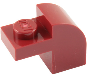 LEGO Dark Red Slope 1 x 2 x 1.3 Curved with Plate (6091 / 32807)