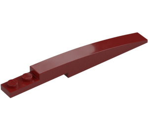 LEGO Donkerrood Helling 1 x 8 Gebogen met Plaat 1 x 2 (13731 / 85970)