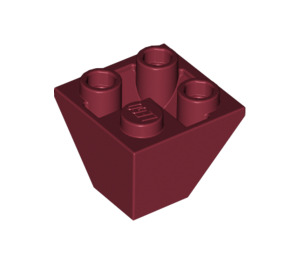 LEGO Donkerrood Helling 2 x 2 (45°) Omgekeerd (3676)