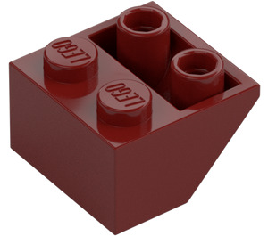 LEGO Rouge Foncé Pente 2 x 2 (45°) Inversé avec entretoise plate en dessous (3660)