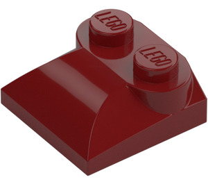 LEGO Dark Red Slope 2 x 2 Curved with Curved End (47457)