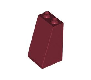 LEGO Dark Red Slope 2 x 2 x 3 (75°) Hollow Studs, Rough Surface (3684 / 30499)