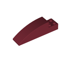 LEGO Dark Red Slope 2 x 2 x 8 Curved (41766)