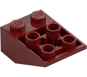 LEGO Rouge Foncé Pente 2 x 3 (25°) Inversé sans raccords entre les tenons (3747)