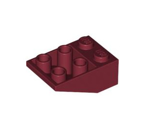 LEGO Dunkelrot Steigung 2 x 3 (25°) Invertiert ohne Verbindungen zwischen Bolzen (3747)