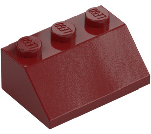 LEGO Donkerrood Helling 2 x 3 (45°) (3038)