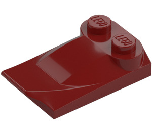 LEGO Dark Red Slope 2 x 3 x 0.7 Curved with Wing (47456 / 55015)